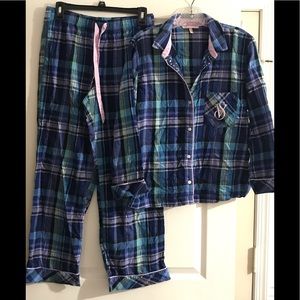 Victoria’s Secret checkered PJ set